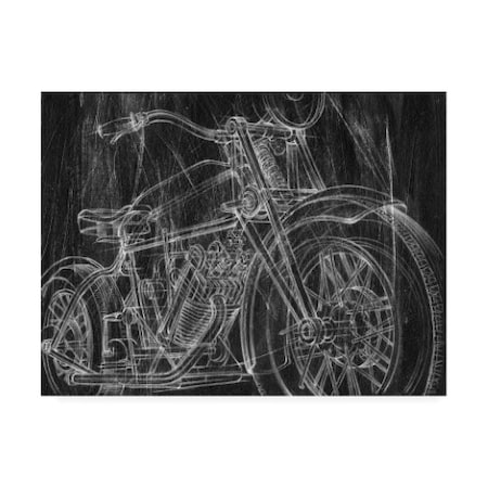 Ethan Harper 'Motorcycle Mechanical Sketch I' Canvas Art,24x32